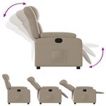 Casa si Gradina - Mobilier - Scaune si fotolii - Fotolii - Fotoliu rabatabil, cappuccino, piele ecologica - Infinity.ro