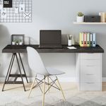 Casa si Gradina - Constructii - Lemn constructii - Placi lemn - Blat de masa maro 160x60x(2-6) cm, lemn masiv stejar tratat, maro închis - Infinity.ro