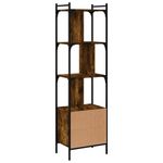 Casa si Gradina - Mobilier - Biblioteci si rafturi - Biblioteci - Biblioteca cu usa stejar fumuriu 44,5x30x154,5 cm lemn compozit - Infinity.ro