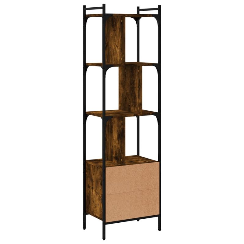 Casa si Gradina - Mobilier - Biblioteci si rafturi - Biblioteci - Biblioteca cu usa stejar fumuriu 44,5x30x154,5 cm lemn compozit - Infinity.ro