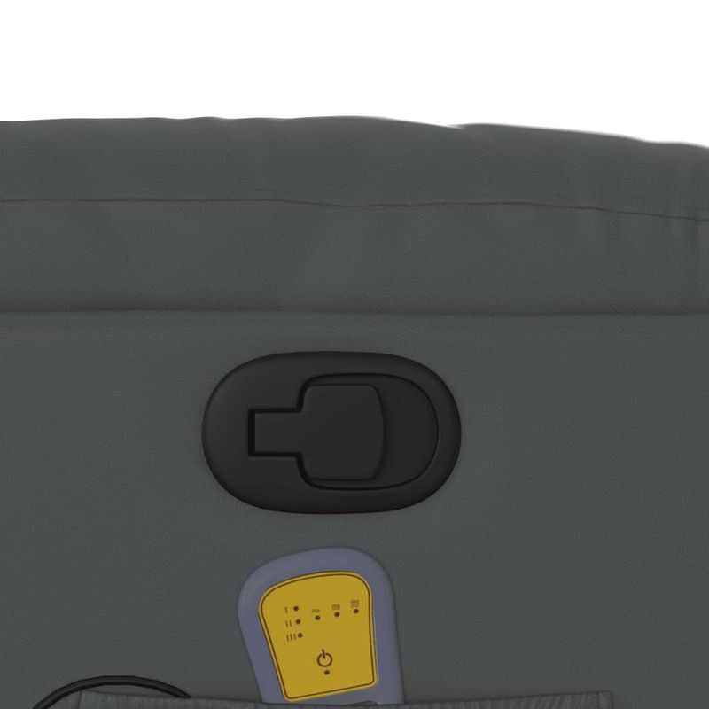 Ingrijire personala si Cosmetice - Sanatate si wellness - Articole wellness - Fotolii de masaj - Fotoliu de masaj rabatabil, gri, piele ecologica - Infinity.ro