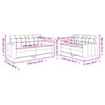 Casa si Gradina - Mobilier - Seturi de mobilier - Seturi living - Set de canapele cu perne, 2 piese, crem, piele ecologica - Infinity.ro