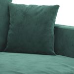 Casa si Gradina - Mobilier - Seturi de mobilier - Seturi living - Set de canapele cu perne, 3 piese, verde inchis, catifea - Infinity.ro