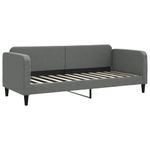 Casa si Gradina - Mobilier - Paturi si accesorii - Paturi - Pat de zi cu extensie si sertare, gri inchis, 80x200 cm textil - Infinity.ro