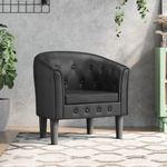 Casa si Gradina - Mobilier - Scaune si fotolii - Fotolii - Fotoliu tip cuva, negru, piele ecologica - Infinity.ro