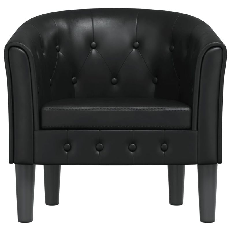 Casa si Gradina - Mobilier - Scaune si fotolii - Fotolii - Fotoliu tip cuva, negru, piele ecologica - Infinity.ro