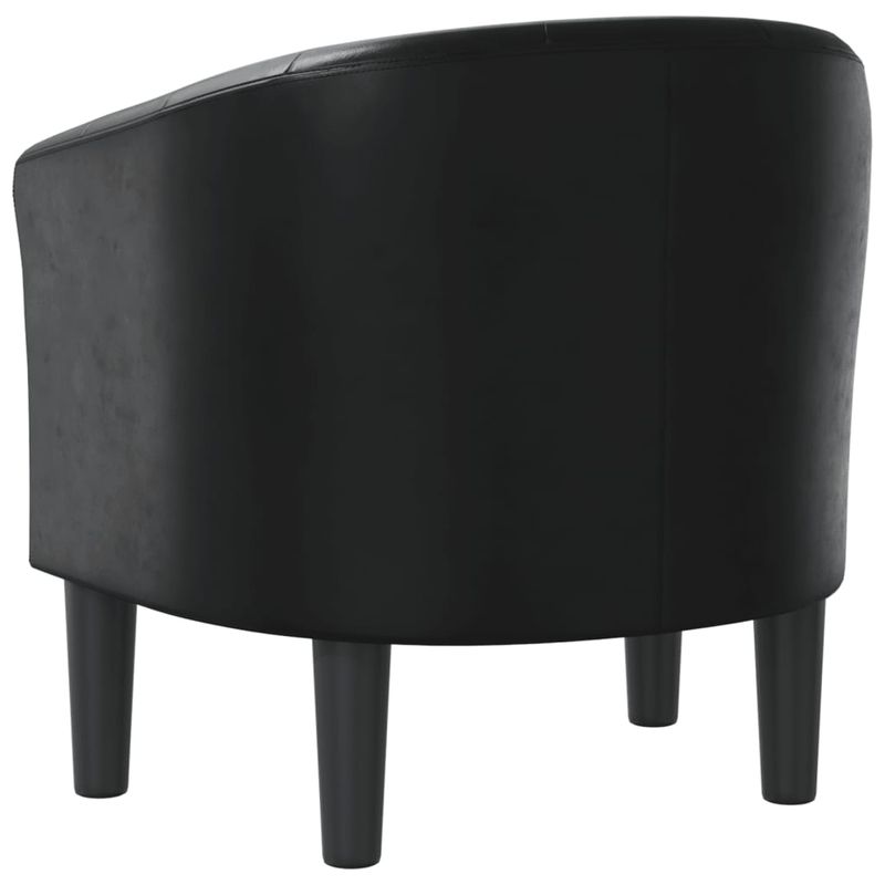 Casa si Gradina - Mobilier - Scaune si fotolii - Fotolii - Fotoliu tip cuva, negru, piele ecologica - Infinity.ro