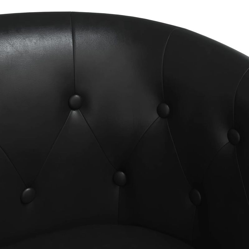 Casa si Gradina - Mobilier - Scaune si fotolii - Fotolii - Fotoliu tip cuva, negru, piele ecologica - Infinity.ro