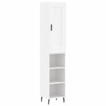 Casa si Gradina - Mobilier - Comode si corpuri - Comode - Dulap inalt, alb, 34,5x34x180 cm, lemn prelucrat - Infinity.ro