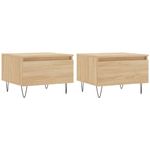 Casa si Gradina - Mobilier - Mese si birouri - Masute de cafea - Masute de cafea 2 buc. stejar sonoma 50x46x35 cm lemn compozit - Infinity.ro
