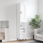 Casa si Gradina - Mobilier - Comode si corpuri - Comode - Dulap inalt, alb, 34,5x34x180 cm, lemn prelucrat - Infinity.ro