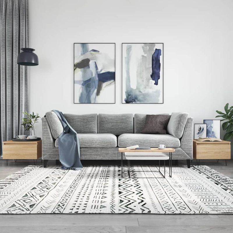 Casa si Gradina - Mobilier - Mese si birouri - Masute de cafea - Masute de cafea 2 buc. stejar sonoma 50x46x35 cm lemn compozit - Infinity.ro