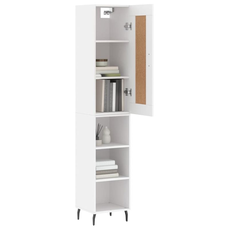 Casa si Gradina - Mobilier - Comode si corpuri - Comode - Dulap inalt, alb, 34,5x34x180 cm, lemn prelucrat - Infinity.ro