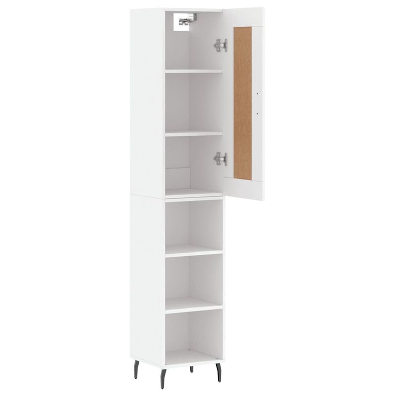 Casa si Gradina - Mobilier - Comode si corpuri - Comode - Dulap inalt, alb, 34,5x34x180 cm, lemn prelucrat - Infinity.ro