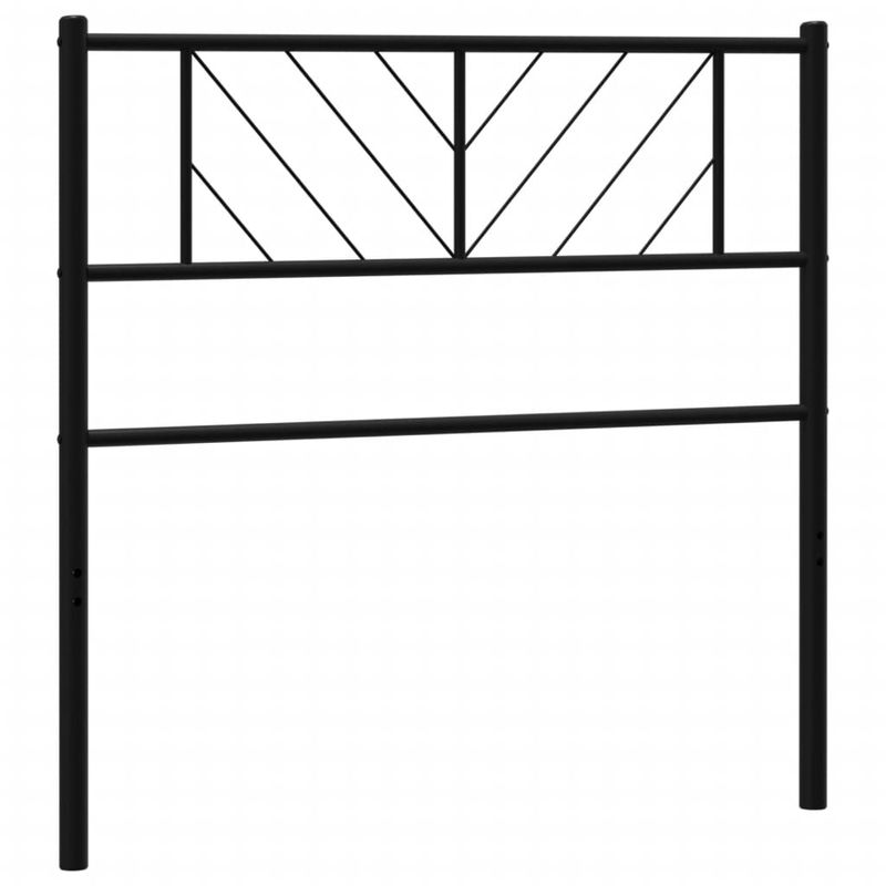 Casa si Gradina - Mobilier - Paturi si accesorii - Accesorii paturi - Tablie de pat metalica, negru, 75 cm - Infinity.ro