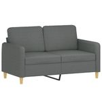 Casa si Gradina - Mobilier - Seturi de mobilier - Seturi living - Set de canapele cu perne, 2 piese, gri inchis, textil - Infinity.ro