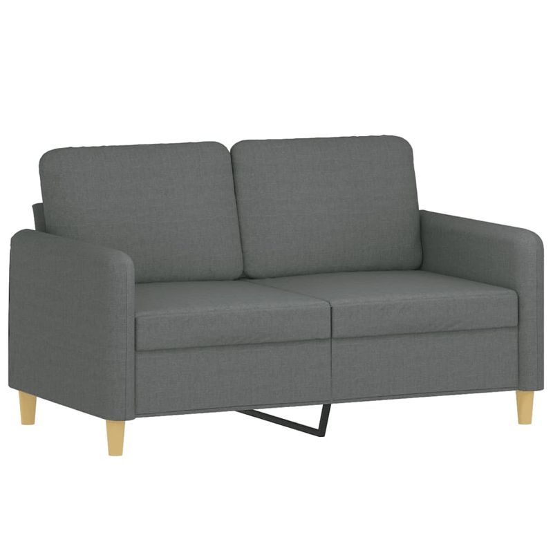 Casa si Gradina - Mobilier - Seturi de mobilier - Seturi living - Set de canapele cu perne, 2 piese, gri inchis, textil - Infinity.ro