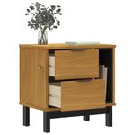 Casa si Gradina - Mobilier - Comode si corpuri - Noptiere - Noptiera FLAM, 49x35x50 cm, lemn masiv de pin - Infinity.ro