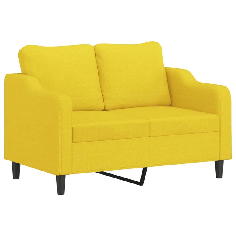Casa si Gradina - Mobilier - Seturi de mobilier - Seturi living - Set de canapele cu perne, 2 piese, galben deschis, textil - Infinity.ro