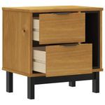 Casa si Gradina - Mobilier - Comode si corpuri - Noptiere - Noptiera FLAM, 49x35x50 cm, lemn masiv de pin - Infinity.ro