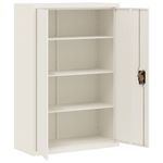 Casa si Gradina - Constructii - Depozitare, transport si protectie - Rafturi, fisete si vestiare - Fiset, alb, 90x40x140 cm, otel - Infinity.ro
