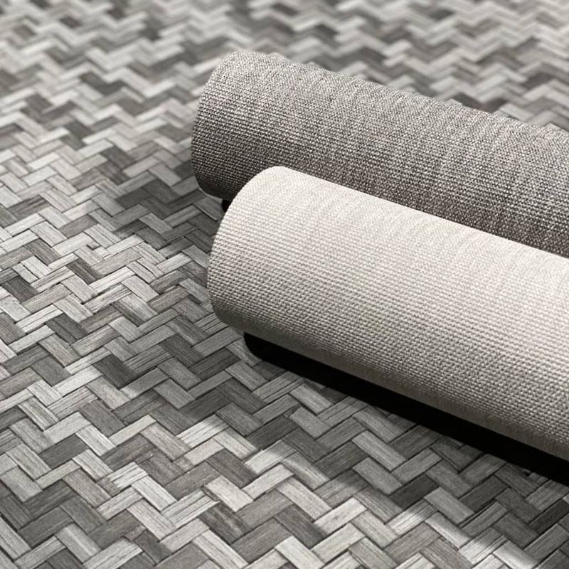Casa si Gradina - Decoratiuni - Tapet - Noordwand Tapet „Botanica Rattan Wickerwork”, negru si gri - Infinity.ro