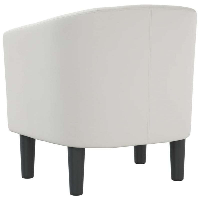 Casa si Gradina - Mobilier - Scaune si fotolii - Fotolii - Fotoliu tip cuva, alb, piele ecologica - Infinity.ro