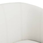 Casa si Gradina - Mobilier - Scaune si fotolii - Fotolii - Fotoliu tip cuva, alb, piele ecologica - Infinity.ro