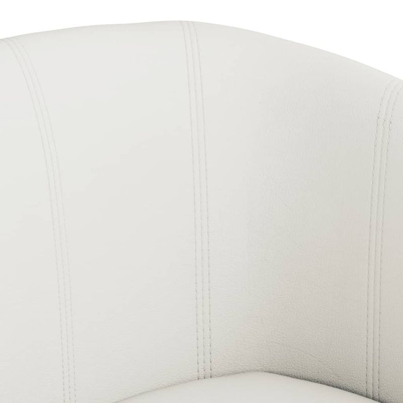 Casa si Gradina - Mobilier - Scaune si fotolii - Fotolii - Fotoliu tip cuva, alb, piele ecologica - Infinity.ro