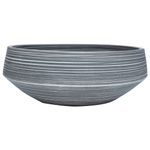 Casa si Gradina - Sanitare - Lavoar baie si accesorii - Lavoare si piedestale - Lavoar de blat, gri închis, rotund, Φ41x14 cm, ceramica - Infinity.ro