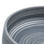 Casa si Gradina - Sanitare - Lavoar baie si accesorii - Lavoare si piedestale - Lavoar de blat, gri închis, rotund, Φ41x14 cm, ceramica - Infinity.ro