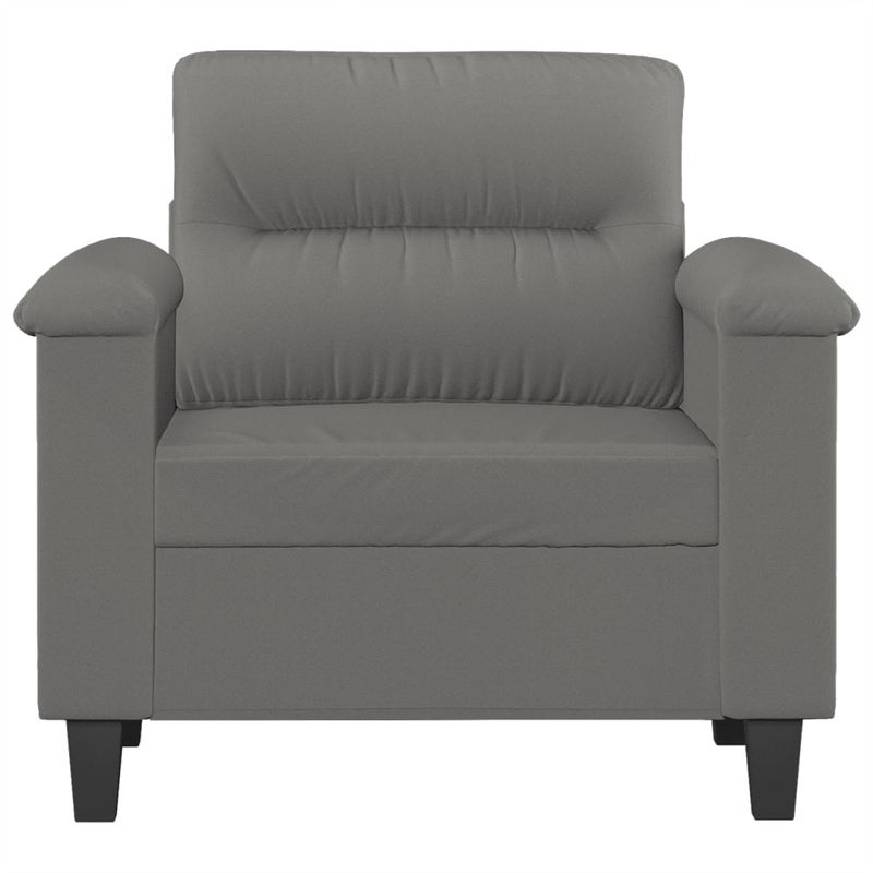 Casa si Gradina - Mobilier - Scaune si fotolii - Fotolii - Fotoliu canapea, gri inchis, 60 cm, textil microfibra - Infinity.ro