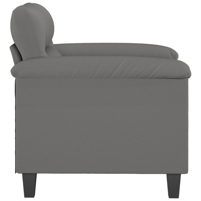 Casa si Gradina - Mobilier - Scaune si fotolii - Fotolii - Fotoliu canapea, gri inchis, 60 cm, textil microfibra - Infinity.ro