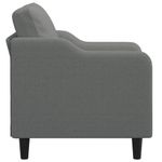 Casa si Gradina - Mobilier - Scaune si fotolii - Fotolii - Fotoliu canapea, gri inchis, 60 cm, material textil - Infinity.ro