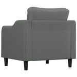 Casa si Gradina - Mobilier - Scaune si fotolii - Fotolii - Fotoliu canapea, gri inchis, 60 cm, material textil - Infinity.ro