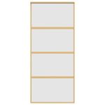 Casa si Gradina - Constructii - Usi interior, exterior si garaj - Usi garaj - Usa glisanta, auriu, 90x205 cm, sticla ESG mata si aluminiu - Infinity.ro