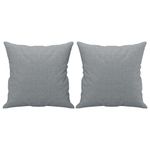 Casa si Gradina - Mobilier - Canapele si coltare - Canapele - Canapea cu 2 locuri cu pernute, gri deschis, 120 cm, textil - Infinity.ro