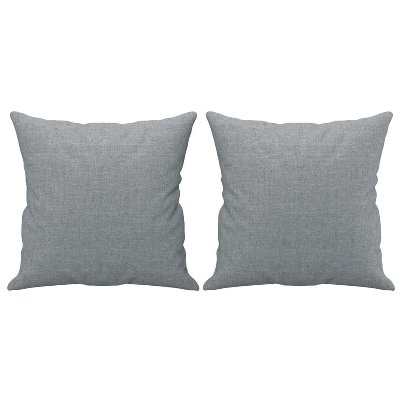 Casa si Gradina - Mobilier - Canapele si coltare - Canapele - Canapea cu 2 locuri cu pernute, gri deschis, 120 cm, textil - Infinity.ro