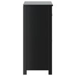 Casa si Gradina - Mobilier - Mobilier baie - Comode baie - Dulap de baie BERG, negru, 69,5x34x80 cm, lemn masiv de pin - Infinity.ro