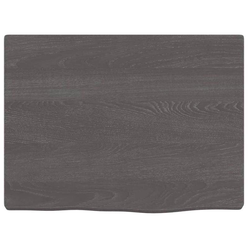 Casa si Gradina - Mobilier - Biblioteci si rafturi - Rafturi - Raft de perete maro inchis 40x30x2 cm lemn masiv stejar tratat - Infinity.ro
