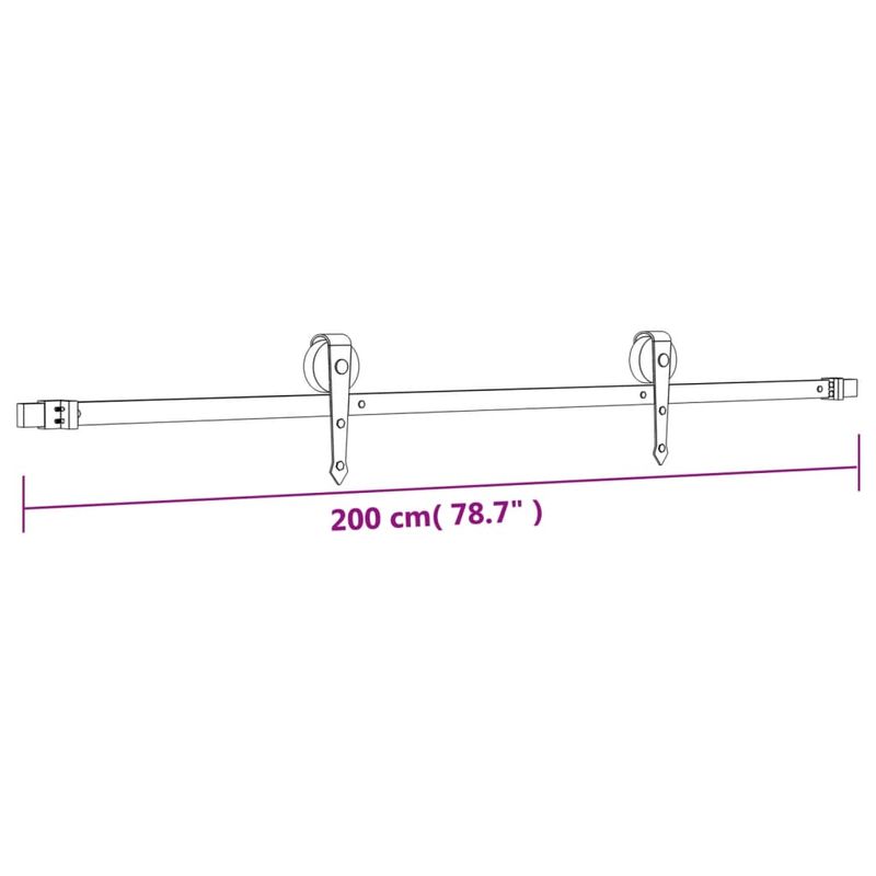 Casa si Gradina - Constructii - Usi interior, exterior si garaj - Usi interior - Usa glisanta cu set feronerie, 90x210 cm, lemn masiv de pin - Infinity.ro