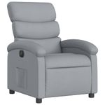 Casa si Gradina - Mobilier - Scaune si fotolii - Fotolii - Fotoliu rabatabil electric, gri deschis, textil - Infinity.ro