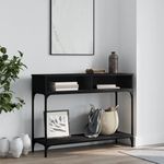 Casa si Gradina - Mobilier - Comode si corpuri - Console - Masuta consola, negru, 100x30,5x75 cm, lemn compozit - Infinity.ro