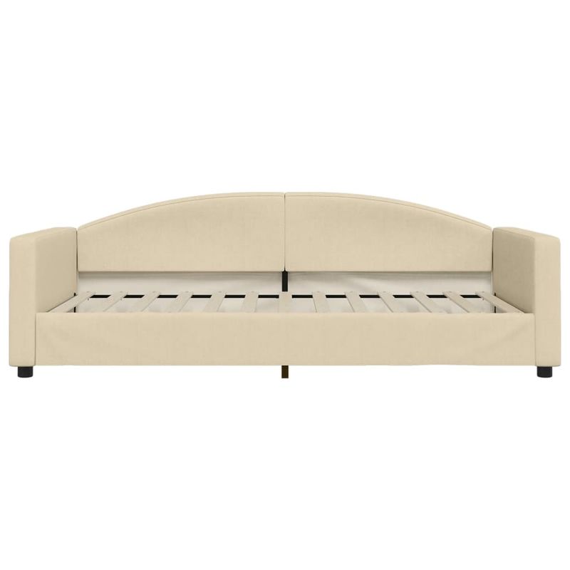 Casa si Gradina - Mobilier - Paturi si accesorii - Paturi - Pat de zi cu extensie si sertare, crem, 100x200 cm, textil - Infinity.ro