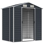 Casa si Gradina - Gradina si terasa - Casute de gradina - Sopron de gradina, antracit, 191x130x198 cm, otel galvanizat - Infinity.ro