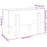 Casa si Gradina - Gradinarit si plante - Plante si ghivece - Ghivece si suporturi - Jardiniera de gradina, 62x30x38 cm, lemn masiv Douglas - Infinity.ro