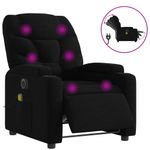 Ingrijire personala si Cosmetice - Sanatate si wellness - Articole wellness - Fotolii de masaj - Fotoliu electric de masaj rabatabil, negru, textil - Infinity.ro