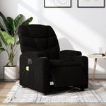 Ingrijire personala si Cosmetice - Sanatate si wellness - Articole wellness - Fotolii de masaj - Fotoliu electric de masaj rabatabil, negru, textil - Infinity.ro