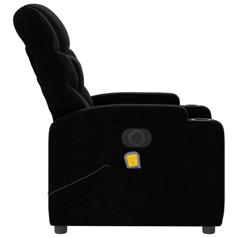 Ingrijire personala si Cosmetice - Sanatate si wellness - Articole wellness - Fotolii de masaj - Fotoliu electric de masaj rabatabil, negru, textil - Infinity.ro