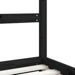 Casa si Gradina - Mobilier - Mobilier copii - Patuturi copii - Cadru de pat pentru copii negru 2x(80x160) cm lemn masiv de pin - Infinity.ro